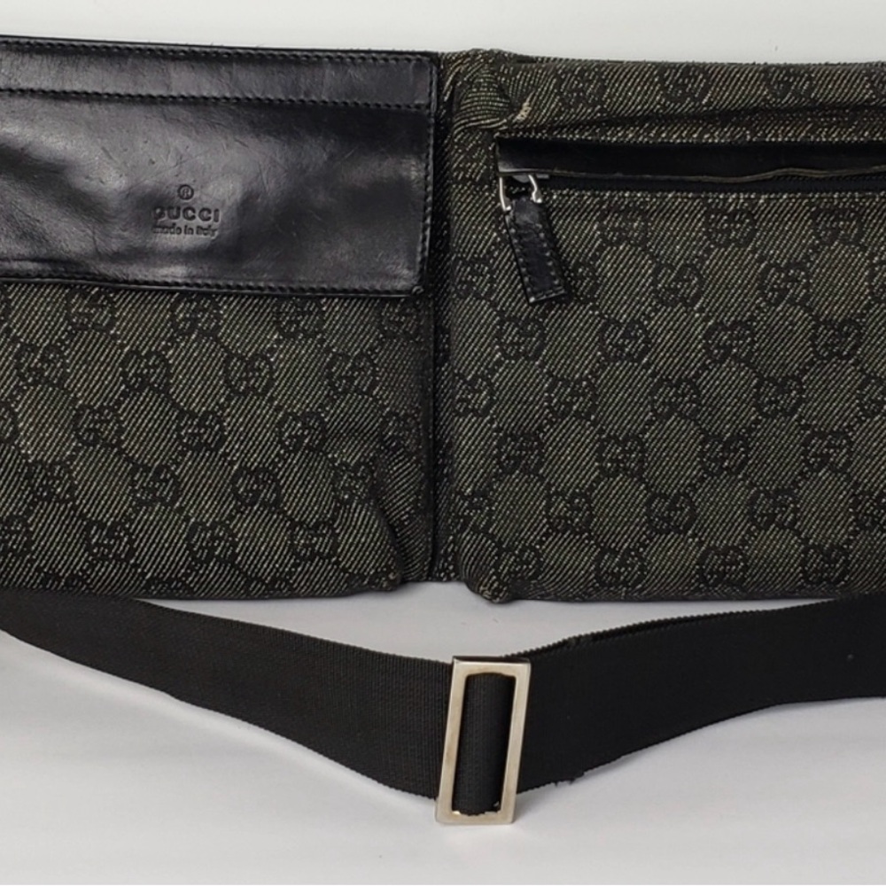 Gucci Authentic Dark Grey Fanny Pack